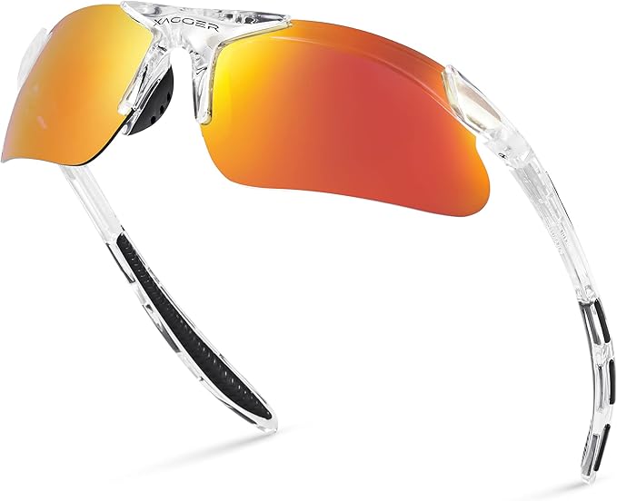 Xagger Kids Youth Polarized Sports Sunglasses for Boys Girls Baseball Softball Glasses TR90 Frame