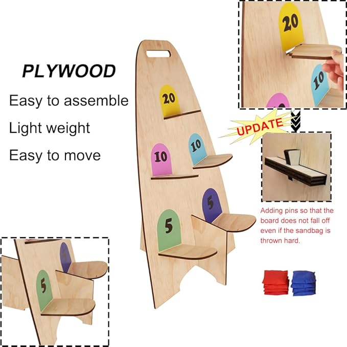 NI-ROU Vertical Cornhole Game - Image 4