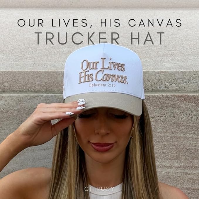 Vintage Faith & Forever Trucker Hat | Men & Women | Christian Cross Jesus Hats | Bachelorette Bride Hat | Cotton | Snapback