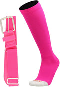MadSportsStuff Softball or Baseball Socks and Belt Combo - Youth and Adult Sizes Boys and Girls Men and Women