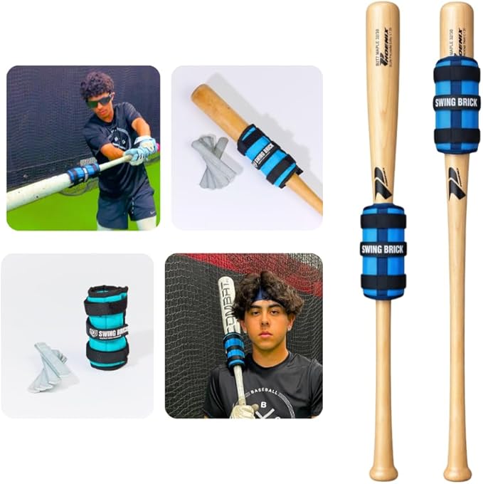 Swing Brick Bat Weight - Baseball & Softball Batting Training Aid, Adjustable Bat Weight for Baseball Youth Overload Swing Training. from 5-30 oz. Bat Weights for Use While Hitting.