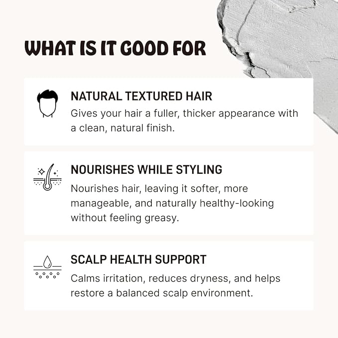 Earth Wave All Natural Tallow Hair Clay - Image 8