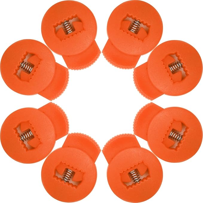 AliBall Glove Locks, Lace Locks for Baseball Glove 8 Pack, Never Need Thying Knots Again, Strong Elasticity, Made Plastic and Springs, Fits All Gloves, Baseball Gloves Accessories