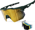 HAAYOT Polarized Sports Sunglasses for Men Women Youth Baseball Cycling Running Softball Biking Glasses 5 Lenses