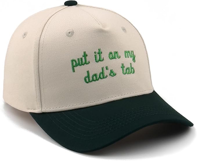 Funny Embroidered Trucker Hat, Vintage Two-Tone Cotton Baseball Cap for Men Women, Adjustable Dad Hat Gift Idea