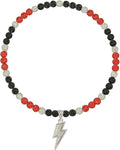 Baseball Necklace for Men 16/18/20 Inch Bling Ice Collection Lightning Bolt Pendant Necklace for Women Rhinestone Clay Beaded Discoball Accessories Gifts for Baseball Team Players Lovers