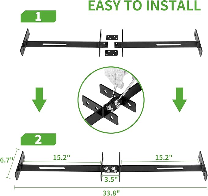 10L0L 4 Passenger (2+2) Golf Cart Seat Belt Kit for EZGO, Yamaha, Club Car, Fits Front Rear Seat, with Bracket