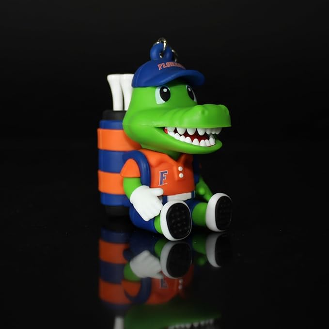 NCAA Mascot Golf Tee Holders, Includes 8 Golf Tees, Fun Golf Accessory, Stylish Golf Bag Add-On, Unique Golf Gift for Men & Women