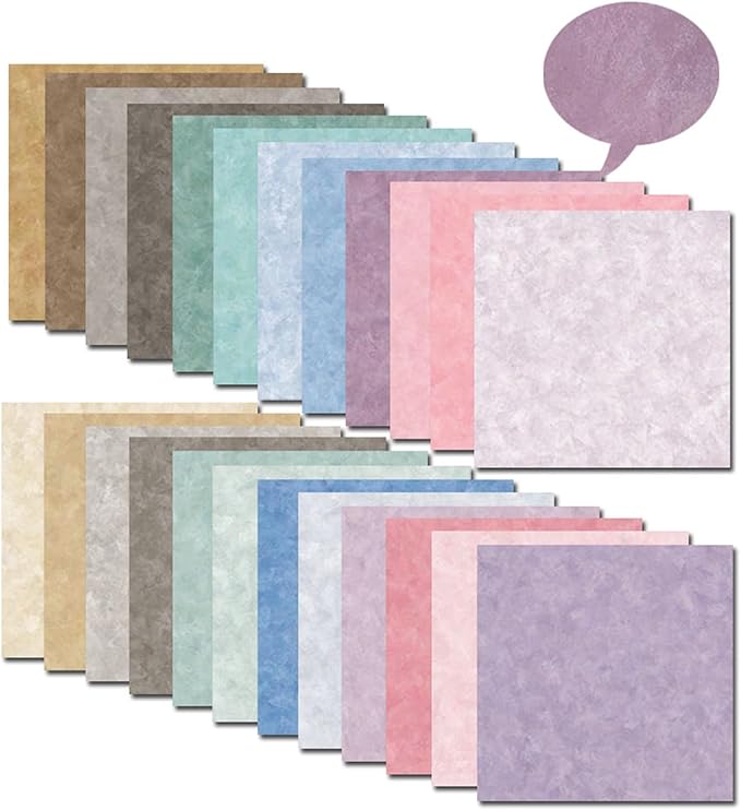 Scrapbook Paper 12x12, Double-Sided Suede Textured Scrapbook Paper Set 24 - Image 4