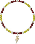 Baseball Necklace for Men 16/18/20 Inch Bling Ice Collection Lightning Bolt Pendant Necklace for Women Rhinestone Clay Beaded Discoball Accessories Gifts for Baseball Team Players Lovers