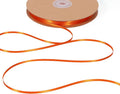 LaRibbons Orange Satin Ribbon 1/8 Inch 100 Yards Thin Luxury Double Faced by LaRibbons