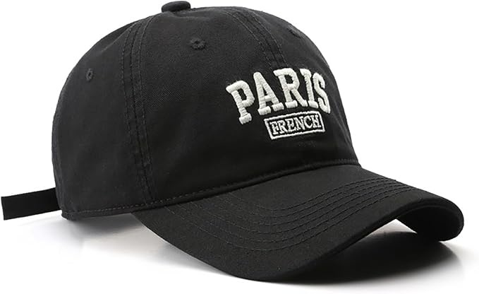 Paris Hat Unisex Baseball Cap Soft Sun Hat Adjustable Trucker Cap