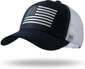 American Flag Trucker Hat - Snapback Hat, Baseball Cap for Men Women - Breathable Mesh Side, Adjustable Fit - for Casual Wear