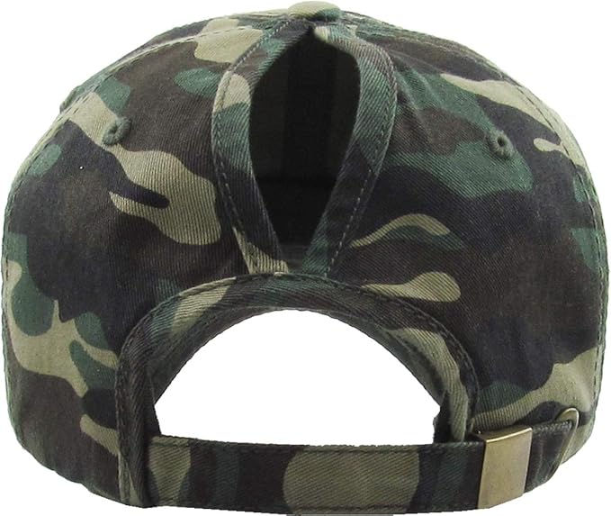 Classic Plain Ponytail Messy High Bun Headwear Adjustable Cotton Trucker Mesh Glitter Hat Baseball Cap
