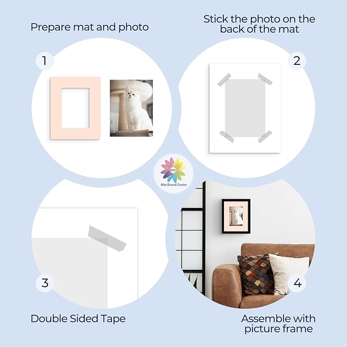 Mat Board Center, 8x10 for 5x7 Mixed Color Mats - Image 5