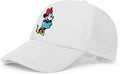 Disney Adult Trucker Hat, Minnie Mouse Mesh Snapback Baseball Cap