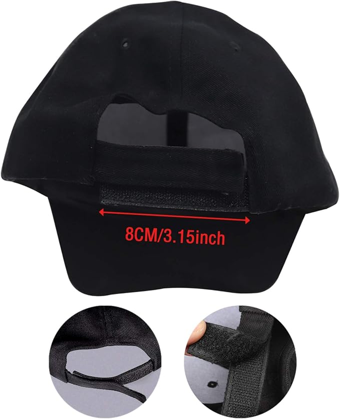 JIGUOOR LED Hat Light Up Baseball Cap Flash Glow Party Hat Rave Accessories for Festival Club Stage Hip-hop Performance