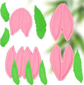 4 Pcs Fern Leaf Cake Decoration Fondant Molds, Flower Paste, DIY Resin Clay by IKOJING