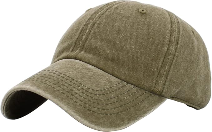 KBETHOS Classic Unisex Cotton Adjustable Low Crown Baseball Cap – Plain Dad Hat