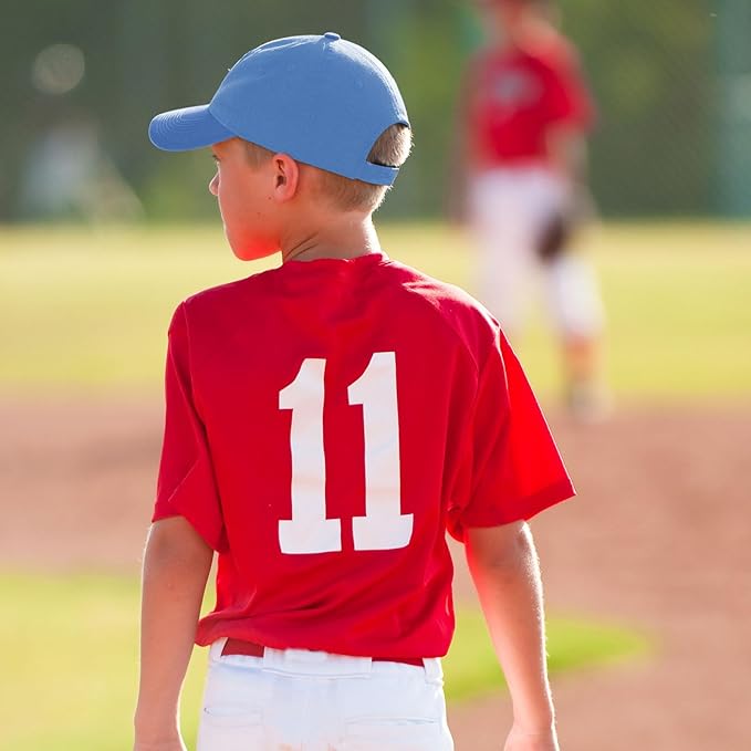 Shyyween Kids Baseball Caps Youth Adjustable Plain Baseball Hats Cotton Blank Hats Bulk for Girls Boys Sport Team