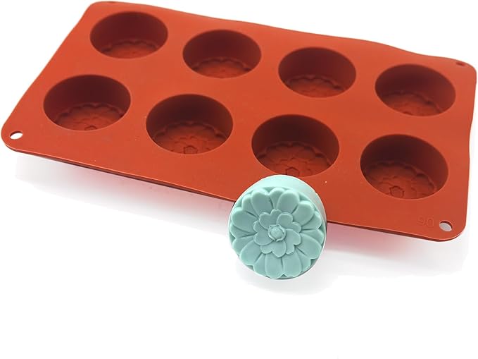 X-Haibei Flower Round Circle Silicone Mold - Image 3