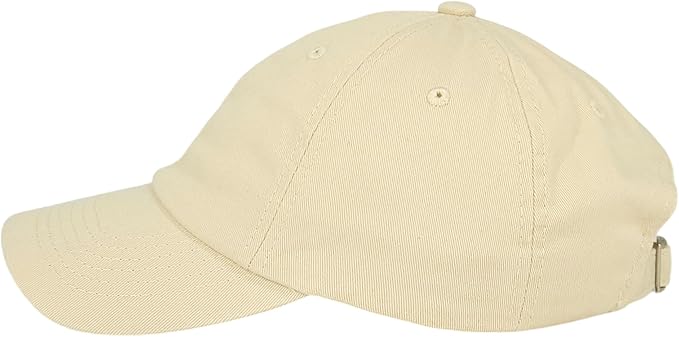 Classic Dad Hat Cotton, Low-Profile Plain Baseball Cap, Adjustable, Breathable and Packable