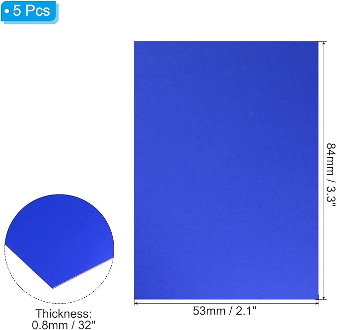 PATIKIL 3.3x2.1x1/32inch Anodized Aluminum Sheet - Image 2