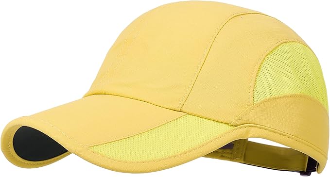 HH HOFNEN Quick Dry Baseball Cap Unstructured Running Cap Water-Resistant UPF 50+ Mesh Golf Sun Hats for Men Women