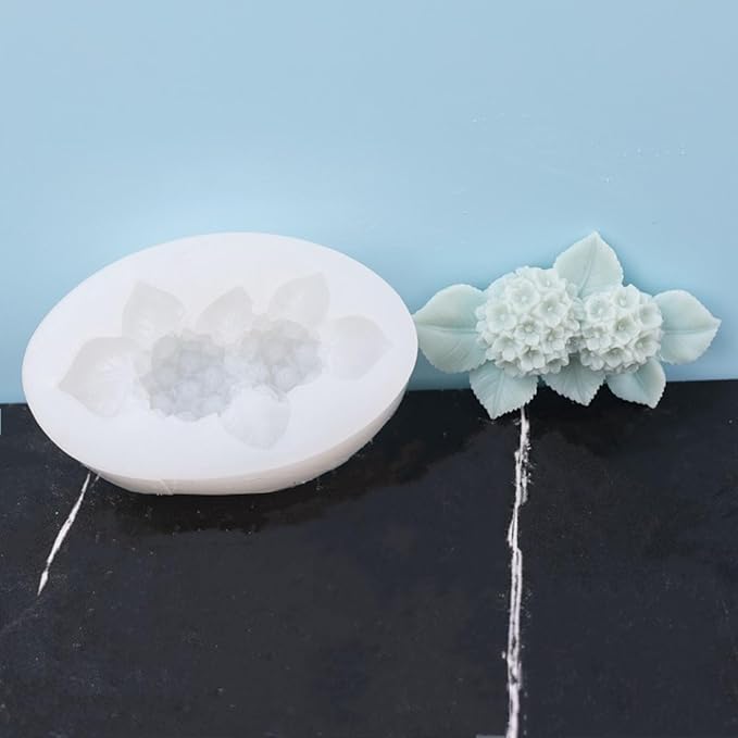 Hydrangea Flower Silicone Mold for Candle Soap Fondant Chocolate Candy Cake - Image 7