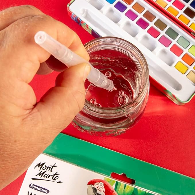 Mont Marte Watercolor Set Full Pan Signature 73pcs, Including 50 Bright and 22 - Image 3