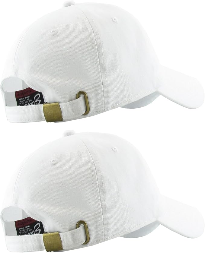 KBETHOS Classic Unisex Cotton Adjustable Low Crown Baseball Cap – Plain Dad Hat