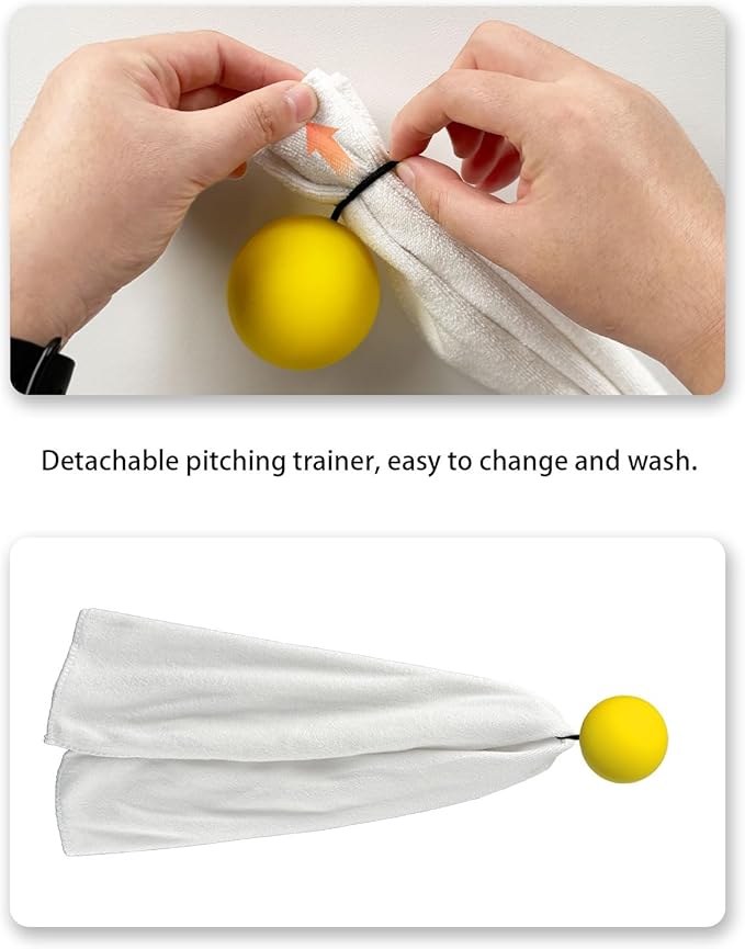 Baseball&Softball Pitching Towel Trainer for Fastball, Changeup, Curveball Precision and Power, Portable Versatile Drill Tool for Consistent Form and Performance Improvement