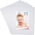 Egofine 8x10 White Picture Mats Pack of 6, Frame Mattes by Egofine