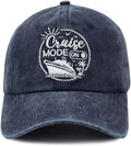 Cruise Mode On Baseball Caps for Men Women, Adjustable Embroidered Cotton Outdoor Hats