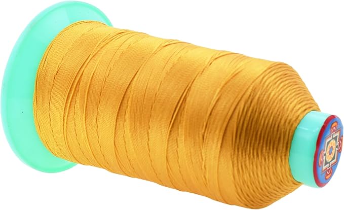 Mandala Crafts Bonded Nylon Thread Gold Heavy Duty Sewing Threads - Image 2