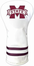 Team Golf NCAA White Vintage Driver Golf Club Headcover, Form Fitting Design, Retro Design