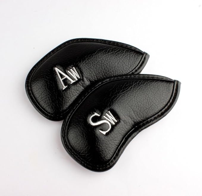 Craftsman Golf Skull Skeleton Black Golf Club Head Covers Headcover for Woods Driver and Hybrids Irons
