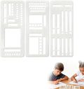 3 Pcs Journal Stencil Set – Reusable Flexible Templates by Unknown