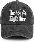 The Rodfather Pugfather Dogfather Grilfather Hats for Men, Adjustable Embroidered Dad Baseball Cap