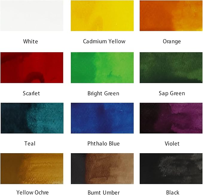 Mont Marte Acrylic Ink Premium 12pc x 20ml, Acrylic Inks - Image 3