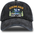 Hiking Adjustable Washed Cotton Baseball Cap, Funny Retro Trucker Hat Gift for Men Women Dad Mom Hiking Lover