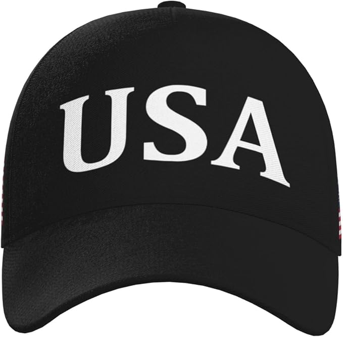USA Flag Baseball Cap American Patriotic Trucker Hat Father Dad Mother Mom Adjustable Sportswear Hat for Men Women Adults