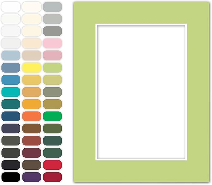 Poster Master Pistachio Matboard – 4-Ply Acid-Free Picture Mat Board by PosterMaster