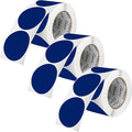 Perco Dark Blue 3-Inch Round Circle Dot Sticker Labels by Perco