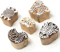 Handcarved Wooden Stamps for Block Printing by Hashcart