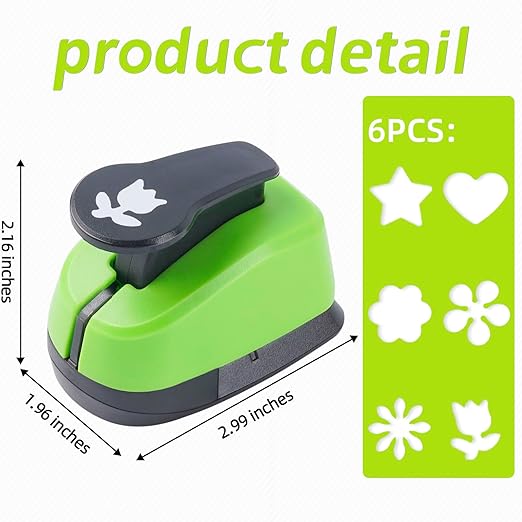 Heart Punch, Flower Hole Punches, Flower Punch, Flowers Paper Punches, 1 inch - Image 4