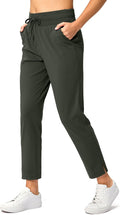 Soothfeel Women's Pants with 4 Pockets 7/8 Stretch High Waisted Sweatpants Travel Athletic Work Golf Pants for Women