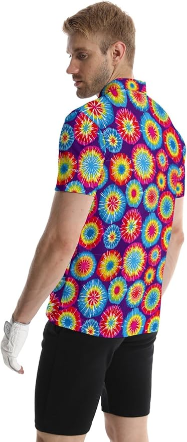 Mens Golf Shirts Golf Polo Shirts for Men Short Sleeve Polo Shirts Golf Gifts