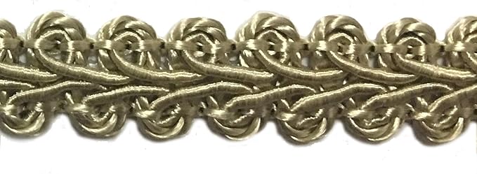 BEL AVENIR Braid Trim 1/2 inch 13.6 Yards French Gimp Basic Sewing Polyester by BELAVENIR