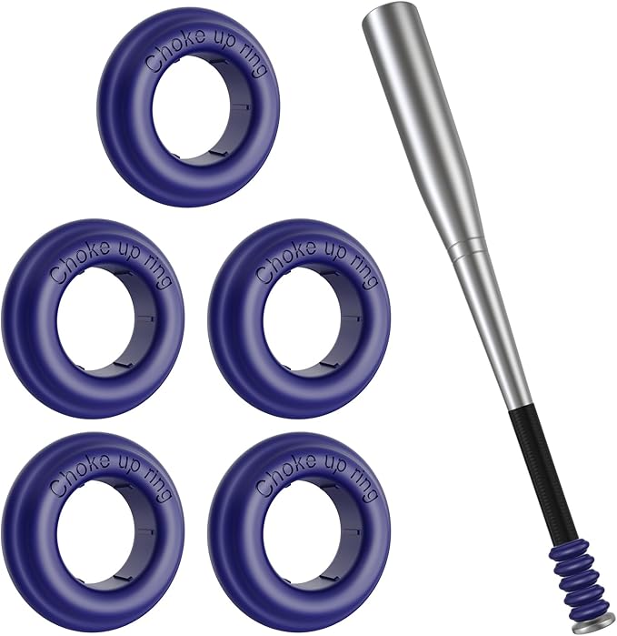 [5 Packs] Baseball Bat Grip Choke Up Rings Bat Ring Bat Choke Up Knob Baseball Softball Teeball Tball Bat Choke Up Ring Bat Knob Baseball Bat Accessories
